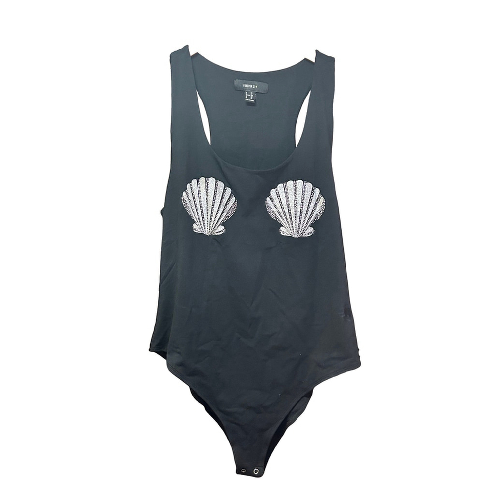 Forever 21 Plus Size Seashell Bodysuit - Embellished 2X - Picture 2 of 6